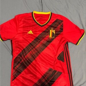 Adidas Belgium Jersey with Black Stripes